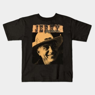 Art Drawing _ Jerry Jeff Walker vintage Kids T-Shirt